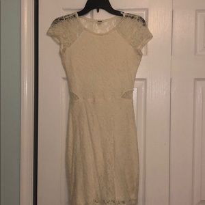garage white lace dress